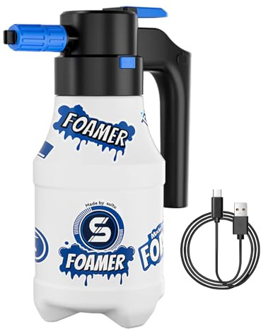 Skumspraymaskin - 1,5 l högtrycks elektrisk skumspruta, bärbar fordonsrengöringsskummare | Båtbricktillbehör för bil lastbil motorcykel
