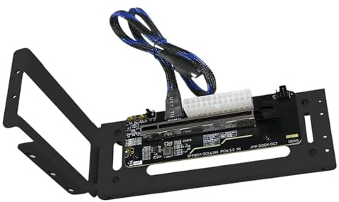 Fxzqgnh External Graphics Card for Laptop Dock Support Reliable M.2 Expansion Convenient Installation Direct Connection Suitable for Students Professionals, Black