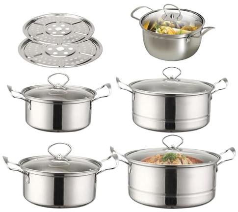 Recipienti metallici universali per carichi pesanti - Zuppiera industriale in argento di alta qualità, hardware di manutenzione di livello meccanico | Dispositivo di catering tattico per boutique di f