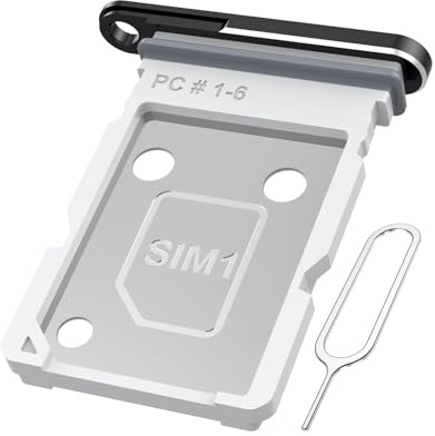 MMOBIEL Dual-SIM-Kartenhalter Kompatibel mit Samsung Galaxy S26 Ultra - SIM-Kartensteckplatz - SIM-Kartenhalter Ersatz - inkl. SIM-Nadel und Wasserdichtem Gummiring - Black