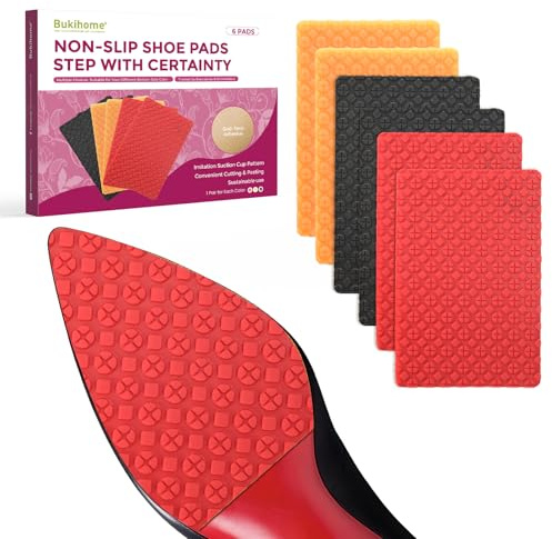 3 pares de almohadillas autoadhesivas antideslizantes para suela de zapatos, almohadillas protectoras antideslizantes para zapatos de tacón alto, botas y zapatos planos