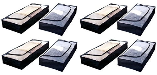 HAC24 - Cajonera para debajo de la cama (8 unidades, 103 x 45 x 15 cm), color beige