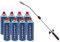 Diserbatore termico piezo KEMPER - Torcia a gas + 8 ricariche a gas, brule erbe