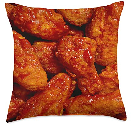 Chicken Wings Throw Pillow
