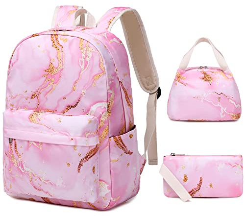 Sunborls Canvas Rucksack Mädchen Schule Büchertasche Bohemia College Rucksack 3 in 1