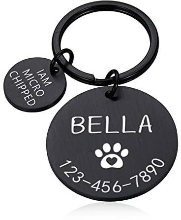 Anti-verlorene Haustiere Buntes Acryl-ID-Tag Personalisiertes Hunde-Katzen-Kragenzubehör Haustier-Namensschild-Haustier-ID-Halsband-Tags