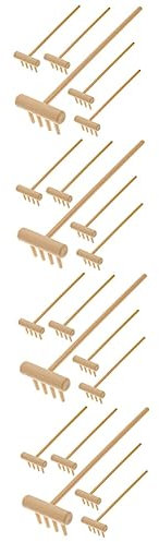 Toyvian 24pcs Zen Miniature Rakes for Sandbox DIY Desktop Micro Rakes for Meditation Table Mini for Landscape Small