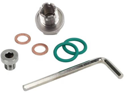 Ölablassschraube, übergroße Huckepack-Ablassschraube, Edelstahl, Selbstschneidende Ölwannengewinde-Reparatursätze mit Sechskantschlüssel, O-Ring-Dichtung (M14,1-1,5x15mm)