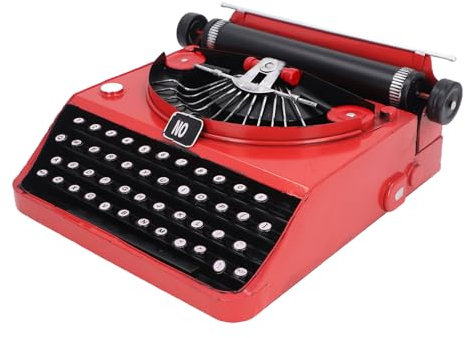 Retro-Schreibmaschinenmodell, Schreibmaschinen-Tischdekoration, Künstlerisches Eisen für Heimstudios, Büros, Cafés
