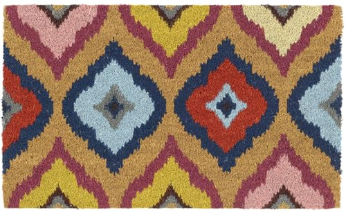My Mat Bright Ikat Coir Doormat, 45x75cm