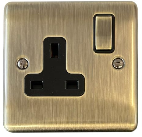 Antique Brass Socket (1 Gang) - BAB11