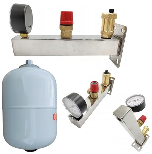 PAG Turbo GmbH® - 6bar Sicherheitsgruppe INOX für Brauchwasser/Trinkwasser mit 8 L Membran Ausdehnungsgefäß