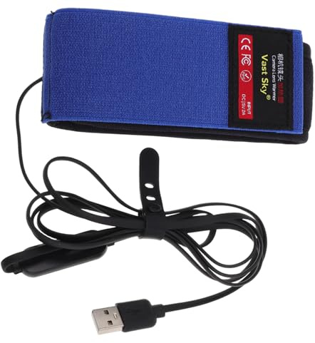 Housoutil Calentador De Lentes para Cámara Temperaturas Cinta Antineblina para Lentes De Cámara y Telescopio Calentador De USB para Evitar Empañamiento Astrofotografía