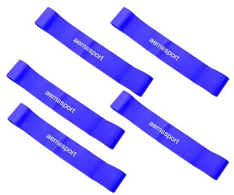 AEMASPORT MiniBandas de Resistencia Baja, Media o Alta para Tren Inferior y Rehabilitación - Bandas Elásticas Fitness - Bandas de Goma para Glúteos, Piernas y Calentamiento Muscular.