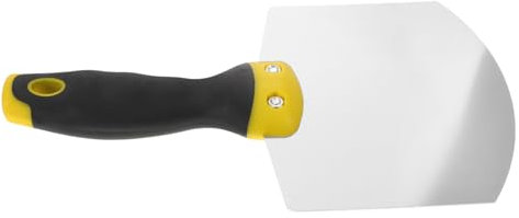 SHINEOFI Spatola per Muro Acciaio Inossidabile Curva Utensile Compatto per Applicazione Intonaco e Stucco Raschietto Professionale per Finiture Alta Precisione Strumento Maneggevole per