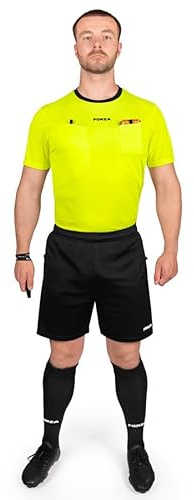 FORZA Football Referee Kit | Short or Long Sleeve Shirt, Shorts and Socks – Sweat‑Wicking Kit for Football Officials - 2 Colours