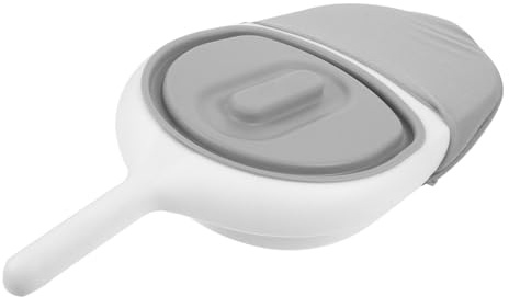 CONGARTENO Plastik Bettpfanne mit Griff und Deckel Rutschfestes Robustes Nachttopf Ältere Menschen Schwangere und Patienten Hygienisches Haushalts töpfchen mit Glatten Kanten Einfach zu
