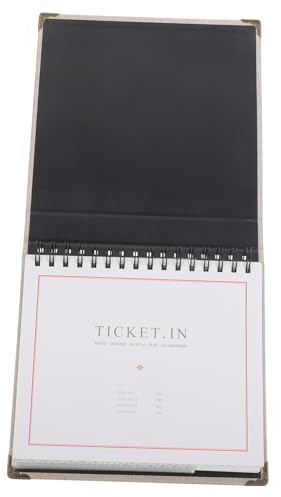 Angoily Libro de Colección de Entradas Álbum para Guardar Tarjetas y Boletos Organizador Conciertos Cine Tren Material Papel Diseño Transparente Almacenamiento Seguro 1 Libro