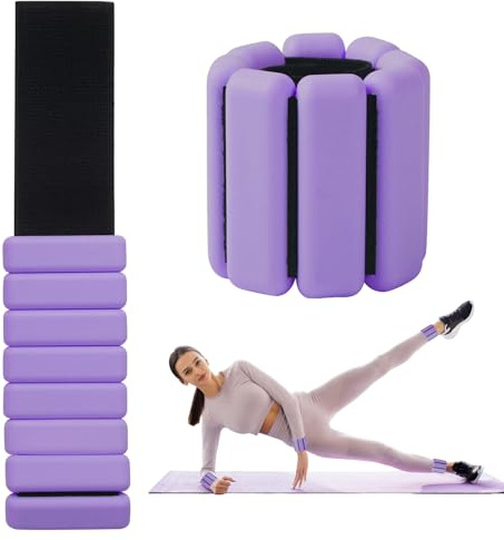 2 Stück Handgelenkgewichte Knöchelgewichte Set Gewichtsmanschetten Ankle Weights Handgelenk Gewichte für Yoga,Tanz,Barre,Pilates,Cardio,Aerobic,Walking,Gehen,Joggen