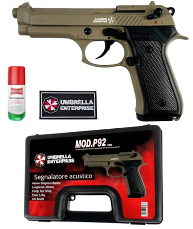 Umbrella Pistola Salve Mod. 92 8mm Bronzo + Olio