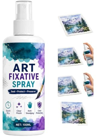 Fixativ-Spray für Pastellkreiden 100 ml Verschmierfest Schnell Trocknend