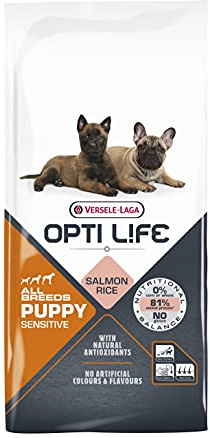 VERSELE-LAGA - Opti Life Puppy Sensitive All Breeds - Croquettes pour Chiots Sensibles - Toutes Races - 12,5kg