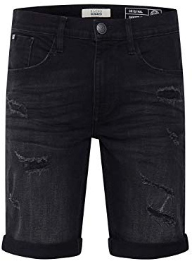 Blend Deniz herr jeans shorts kort denim byxor i förstörd utseende av stretchmaterial normal passform