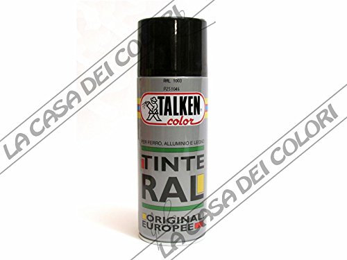 TALKEN - SPRAY - TINTE RAL - 400 ml - RAL 2004 arancio - SMALTO ALCHIDICO