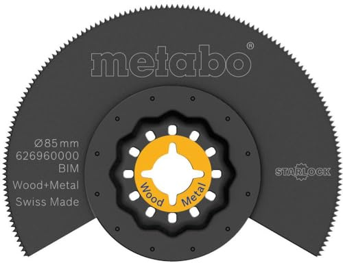 Metabo 626960000 Segmentsägeblatt Holz + Metall BiM 85 mm, 17 x 1.5 x 10 cm
