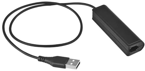 WirelessFinest RJ9 Plug to USB Headset Adapter Compatible with Plantronics Jabra Sennheiser Wireless DECT Headsets for Use with Computers PC Laptop Mac Tablet Window Softphones Devices