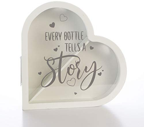 Boxer Gifts Every Bottle Tells a Story Light Up Cork and Bottle Top Collector Box | Beautiful Home Kitchen & Bar Décor | Great Wedding Table Topper Decoration Gift