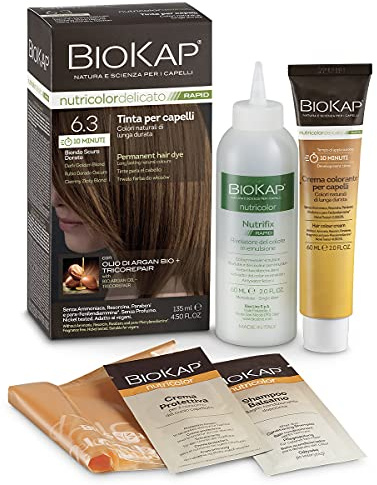 BIOKAP BIOKAP RAPID rubio dorado 6.03 – s’intègre facilement dans une routine de tous les jours, produit spécialisé pour un usage quotidien, contenance 140 ml et associe fonctionnalité pratique et sen
