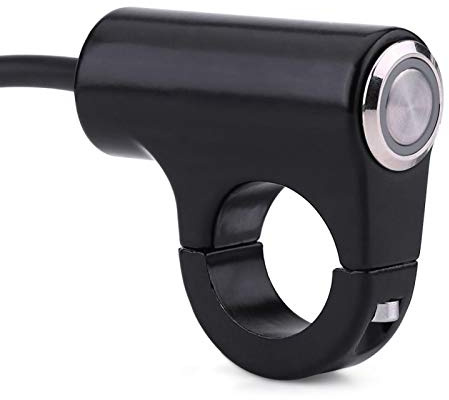Akozon Abblendlicht, Fernlicht, Blinker, Hupe, Motorrad-Startknopf, Lenkerschalter auf Bremsenhalterung, Tastenmontage, Fahrrad-Kill-Schalter