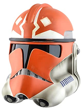 WINBST Star Wars Vollmasken,Mandalorianer Helm Maske,Halloween Cosplay Clone Trooper Imperial Stormtrooper-Helm Spielzeug Prop für Party Halloween Karneval Ungefähr 24 Zoll Kopfumfang