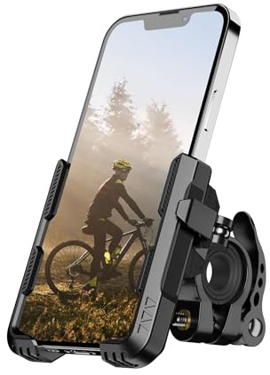 Eowihor Bike Phone Mount for Electric, Mountain, Scooter, and Dirt Bikes -360°rotatable Bike Phone Holder- Bike Phone Holder Suitable for Smartphones from 4.0-7.0 inches.