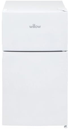 Willow WW50UCFF 86L Under Counter Fridge Freezer with 4* Freezer Rating, Adjustable Thermostat, Low Noise Level, 2 Years Warranty - White