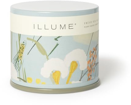 Illume Beautifully Done Essentials Fresh Sea Salt Vanity Tin Scented Candle