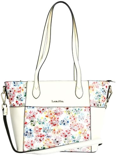 Laura Vita Borsa della spesa per la città da donna City Shopper Trapeze, colore:beige