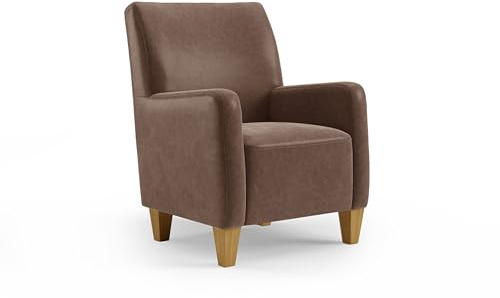 Cavadore Sessel Vida / Polstersessel im trendigen Design / 74 x 93 x 81 / Mikrofaser, Hellbraun