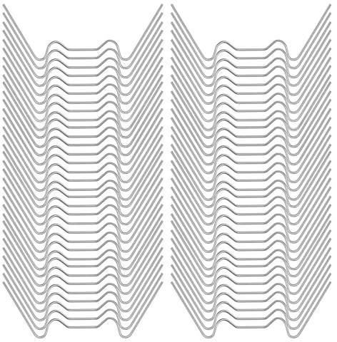 Morsetti per serra, 100 pezzi, staffe per serra, piastra cava, fissaggio W in acciaio inox, pezzi di ricambio per serra, lastre di vetro