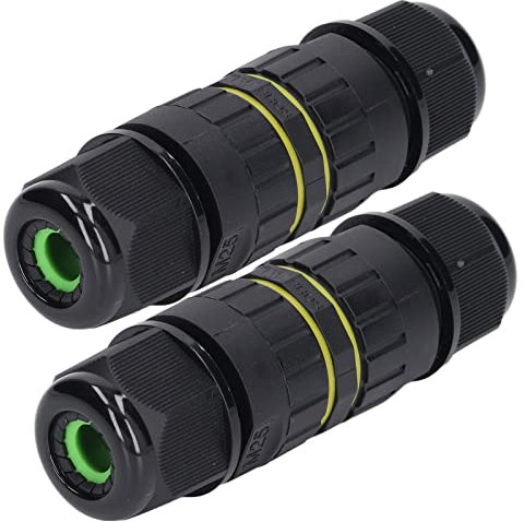 Junction Box Connector, 2PCS Junction Box Connector 400V/40A Ø 10mm -14mm, IP68 Waterproof Power Cable Junction Box,Connector 4, Electrical Boxes