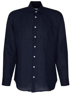 Seidensticker Herren Business Hemd - Regular Fit - Soft - Kent-Kragen - Langarm - 100% Leinen
