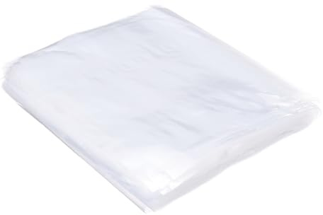 PATIKIL 100 Pcs Sacs Plastiques Transparents Ouverts Plats 8x20 Pouces 1.6 Mil Sacs d'Emballage pour Aliments, Maison, Collection, Pâte à Pain
