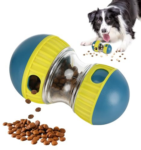 Tapvai Futterball für Hunde, Interaktives Hunde Puzzle Spielzeug, Rolling Feeder Hundespielzeug, für Mittelgroße Und Kleine Hunde, Haustier Langsamfütterer für Gastrointestinale Pflege