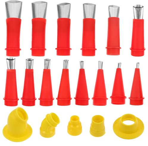 jojofuny Caulking Kit Glue Nozzle Extender for Epoxy Resin Mixing and Sealant Application Complete for Easy Caulking Finisher Tasks