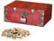 XPJBKC Cofre Pirata, 24 x 17 x 9,5 cm Cofre del Tesoro con Cerradura de Combinación, Cofre Madera Vintage Baul Madera, Caja de Madera Cofre del Tesoro con Candado para Boda, Cumpleaños Decoración Rojo
