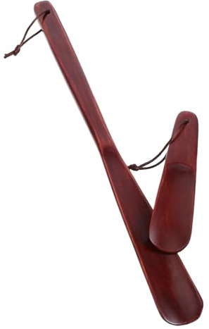 WOFASHPURET 2 Pièces Pied-à-coulisse Bois Avec Manche Court Et Long Pour Chaussures Et Talons Hauts Pratique Pour Seniors Et Personnes à Mobilité Réduite