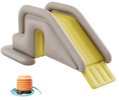 Toboggan Gonflable Piscine,Toboggan Aquatique pour Piscine Gonflable - Inflatable Pool Slide pour Aire De Jeux Aquatique,Toboggans Gonflables pour Sol Et Piscines Enterrées,200×80× 85cm