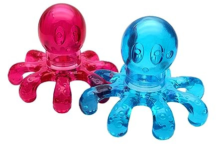 WEKAMOS Lot De 2 Masseurs De Tête Araignée En Plastique Solide, Appareils De Massage Capillaire Pratiques, Stimulateurs Du Cuir Chevelu Pour Relaxation Maison Et Soulagement Du Stress
