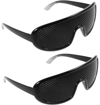 Beaupretty 2 Piezas Gafas De Sol Perforadas Para Mejorar La Visión Gafas Correctoras Orificios Estenopeicos Cómodas Para Deporte Trabajo y Hogar